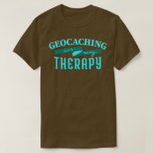 Geocaching is mijn therapie t-shirt (Design voorkant)
