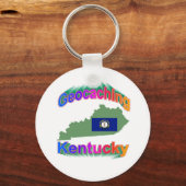 Geocaching Kentucky Sleutelhanger (Voorkant)