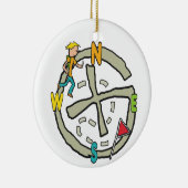 Geocaching Keramisch Ornament (Rechts)