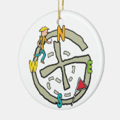 Geocaching Keramisch Ornament (Links)