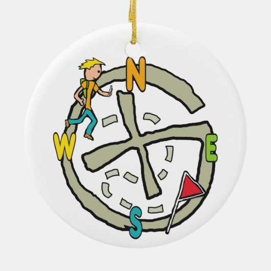 Geocaching Keramisch Ornament (Achterkant)