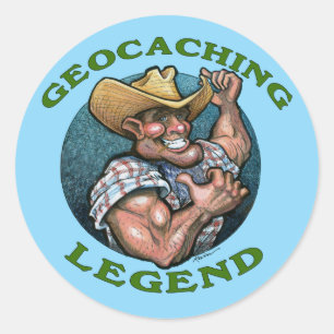Geocaching Legend Ronde Sticker
