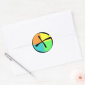 Geocaching Logo Ronde Sticker (Envelop)