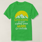 Geocaching Logs Container GPS Out Geocaching T-shirt (Design voorkant)