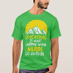 Geocaching Logs Container GPS Out Geocaching T-shirt