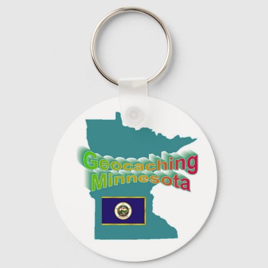 Geocaching Minnesota Sleutelhanger (Voorkant)