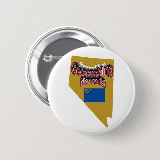 Geocaching Nevada Button (Voorkant /achterkant)