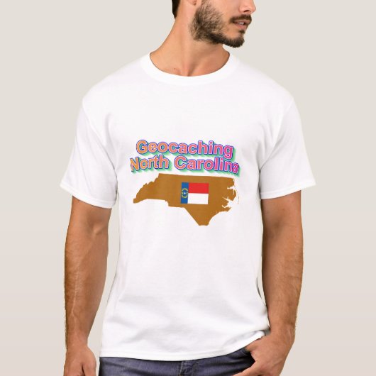 Geocaching North Carolina T-shirt (Voorkant)