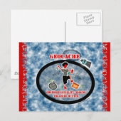 Geocaching Obsoned Satellite Briefkaart (Voorkant / Achterkant)