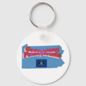 Geocaching Pennsylvania Sleutelhanger (Voorkant)