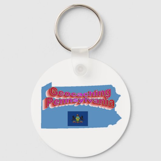 Geocaching Pennsylvania Sleutelhanger (Voorkant)