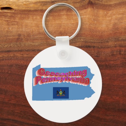 Geocaching Pennsylvania Sleutelhanger (Voorkant)