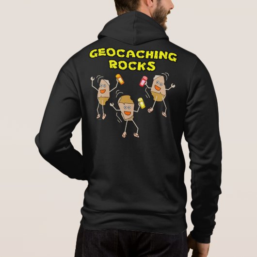 Geocaching Rocks Hoodie (Achterkant)