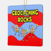 Geocaching Rocks Keramisch Ornament (Links)