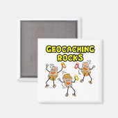Geocaching Rocks Magneet (Voorkant / Achterkant)