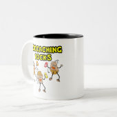 Geocaching Rocks Tweekleurige Koffiemok (Voorkant links)