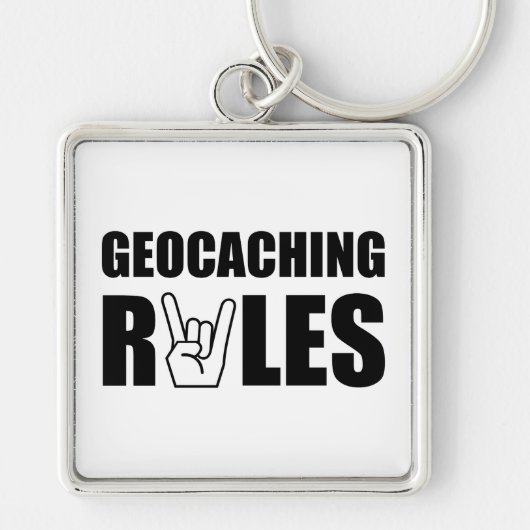 Geocaching Rules Sleutelhanger (Voorkant)