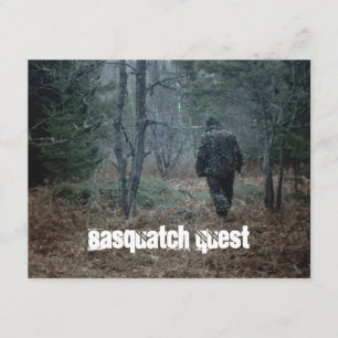 Geocaching Sasquatch Quest Party Invitations Kaart
