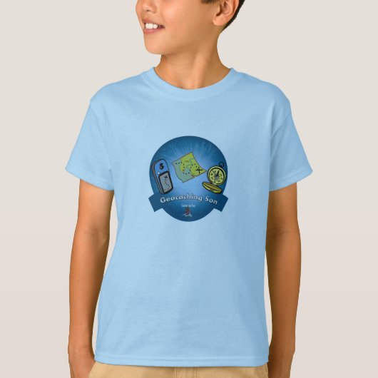 Geocaching Son T-shirt (Voorkant)