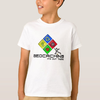 Geocaching Stickman Geocacher T Shirt for Kids