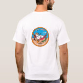 Geocaching Summer Snowman shirt (Achterkant)