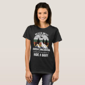Geocaching T-shirt Nooit Klooien Met Geocacher Man (Voorkant volledig)