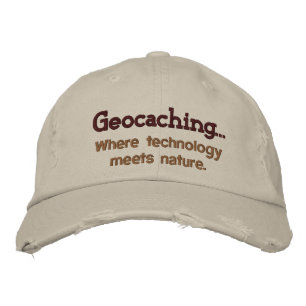 Geocaching Tech+Natuur geborduurd Pet