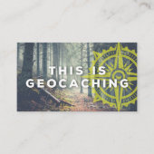 Geocaching Trail Card met Info voor Muggable Visitekaartje (Voorkant)