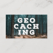 Geocaching Trail Card met Info voor Muggable Visitekaartje (Voorkant)
