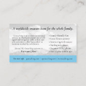 Geocaching Trail Card met Info voor Muggable Visitekaartje (Achterkant)