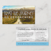 Geocaching Trail Card met Info voor Muggable Visitekaartje (Voorkant / Achterkant)