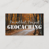 Geocaching Trail Card met Info voor Muggable Visitekaartje (Voorkant)