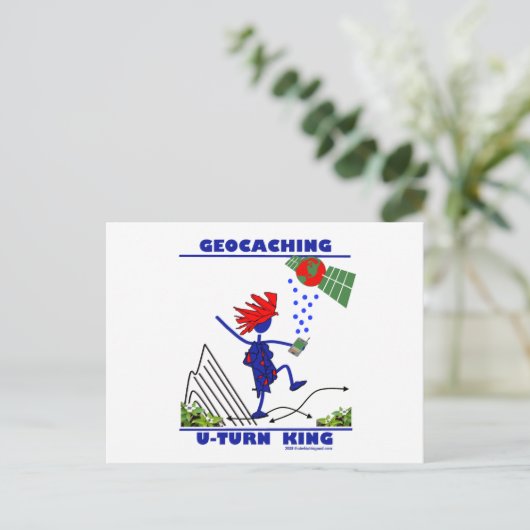 Geocaching U Drakkoning Briefkaart (Staand voorkant)