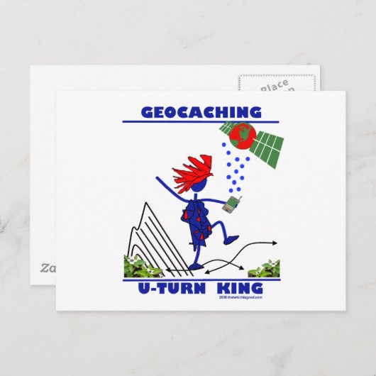 Geocaching U Drakkoning Briefkaart (Voorkant / Achterkant)