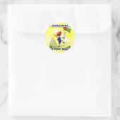 Geocaching U Turn King Ronde Sticker (Tas)