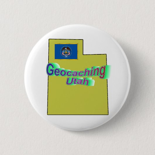Geocaching Utah Button (Voorkant)