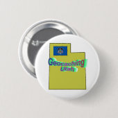 Geocaching Utah Button (Voorkant /achterkant)