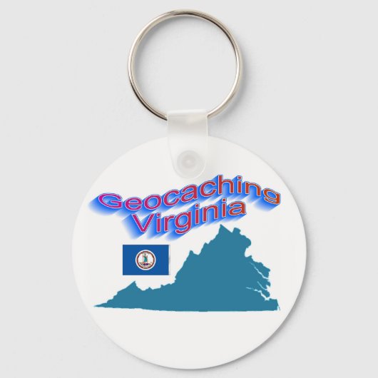 Geocaching Virginia Sleutelhanger (Voorkant)
