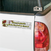Geocachnig Bumpersticker Jacht verbergen (Op Truck)