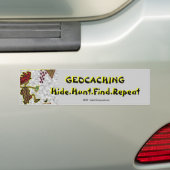 Geocachnig Verbergen Jacht Bumpersticker (Op auto)