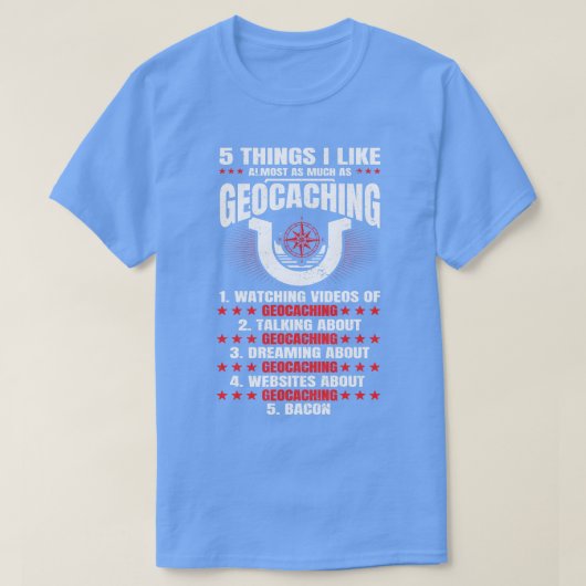 Geocashing Geocacher Geocache Geocaching T-shirt (Design voorkant)
