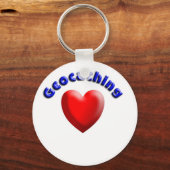 Geocculeren van het hart sleutelhanger (Voorkant)