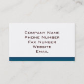 Geoctrooieerd Yin Yang Oranje en Blue ID325 Visitekaartje (Achterkant)