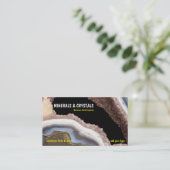 Geode Agate Amethyst Crystals Visitekaartje (Staand voorkant)