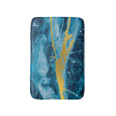 Geode Agate Gemstone Blue en Gold Badmat (Voorkant Verticaal)
