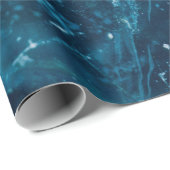 Geode Agate Gemstone Blue en Gold Cadeaupapier (Rol Hoek)