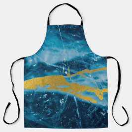 Geode Agate Gemstone Blue en Gold Schort