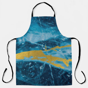 Geode Agate Gemstone Blue en Gold Schort