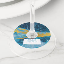 Geode Agate Gemstone Blue en Gold