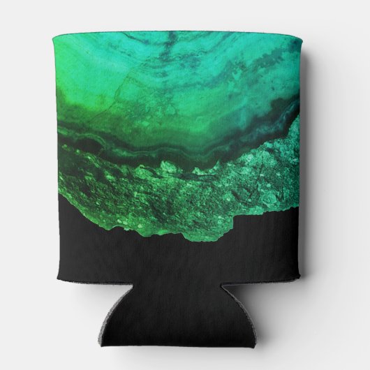 Geode Agate Green Abstract 50 & Fabulous Birthday Blikjeskoeler (Achterkant)